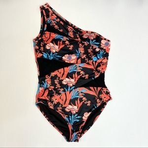 Lilicherry One Shoulder Floral Swimsuit